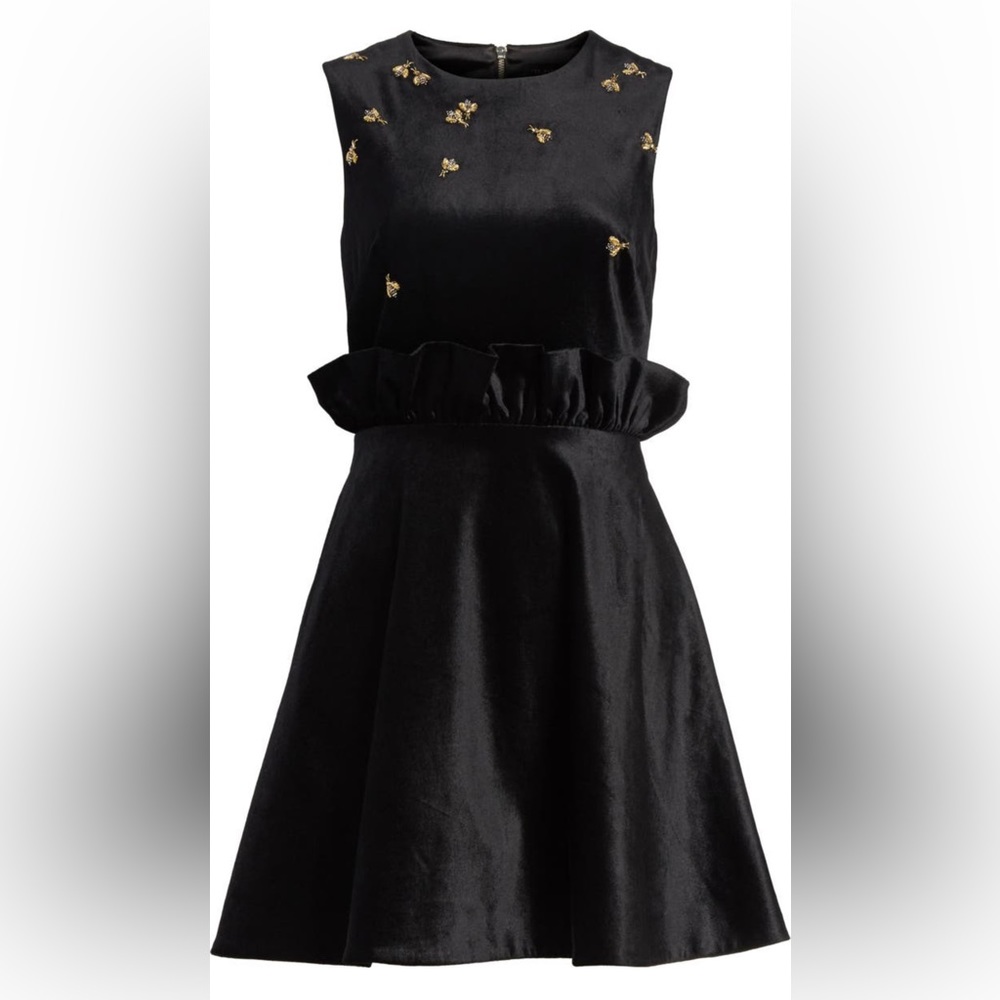 Ted Baker London
Queen Bee Ruffle Waist Dress size 5 (US 12)